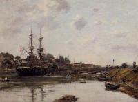 Boudin, Eugene - View of La Touques